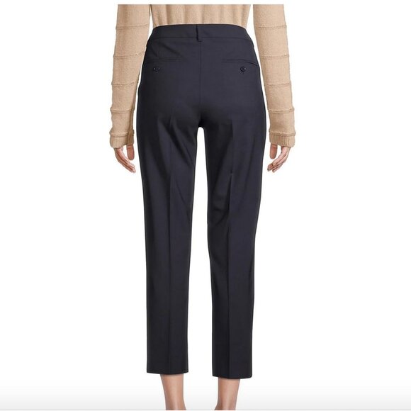 NWOT Max Mara Weekend High Waist Straight Leg Pant Black Size S - Picture 3 of 11